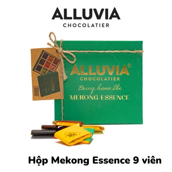 Hộp quà tặng socola nguyên chất Mekong Essence 9 viên