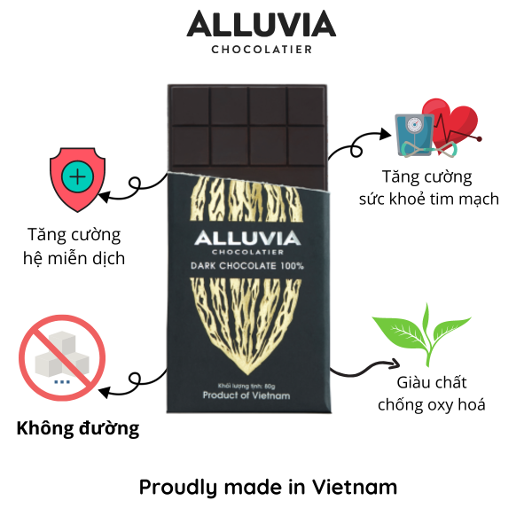 Extreme-Dark-chocolate-Alluvia Sugar-Free-100%-vietnam