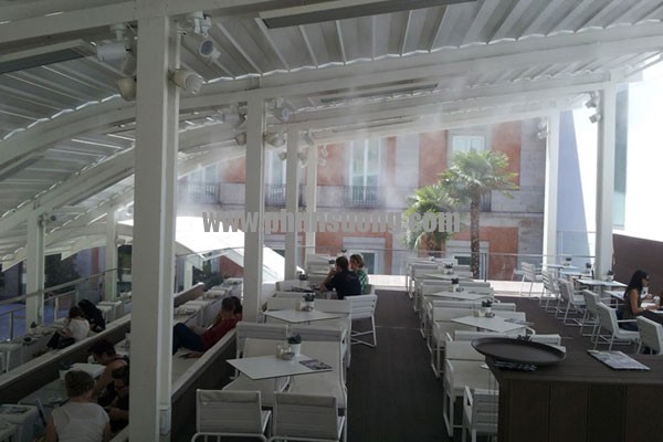 Hệ thống phun sương Hawin được sử dụng ở quán café tại Đồng Tháp