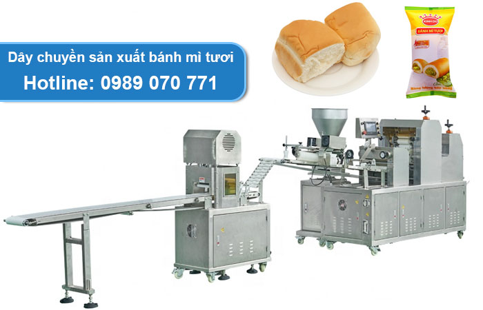 dây chuyền sản xuất bánh mì tươi